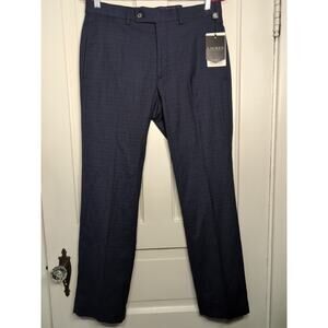 Lauren Ralph Lauren Classic Ultra Flex Work Pants Men's 32W By 30L Blue(869)